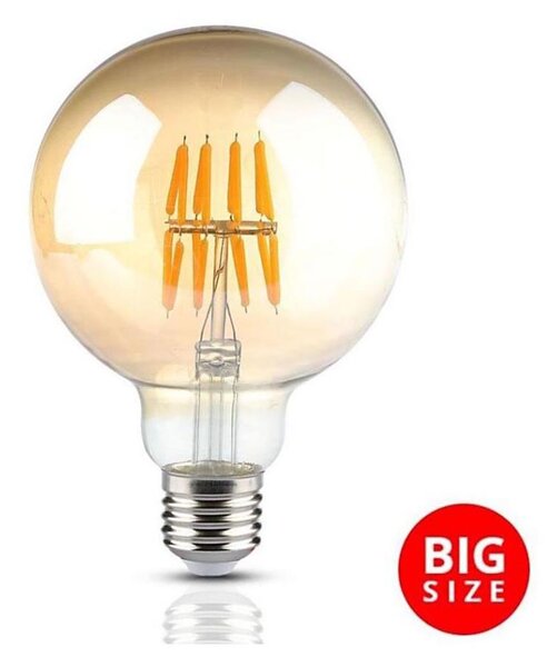LED Žiarovka FILAMENT G95 E27/8W/230V 2200K