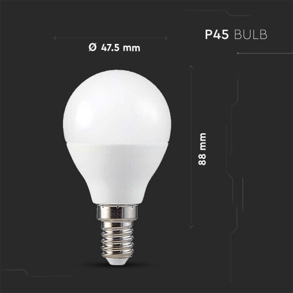 LED RGB Stmievateľná žiarovka P45 E14/4,8W/230V 3000K + diaľkové ovládanie