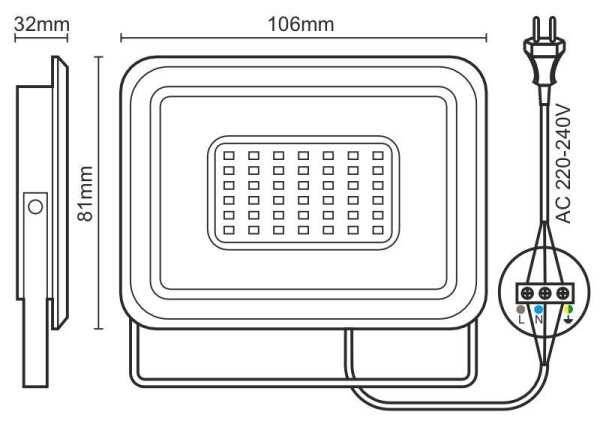LED Reflektor LED/10W/230V 4000K IP65