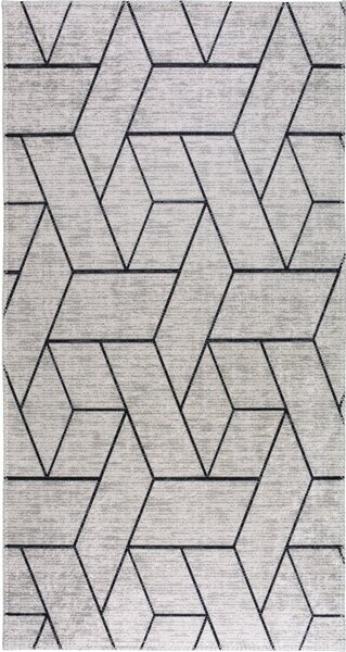 Svetlosivý umývateľný koberec 50x80 cm – Vitaus