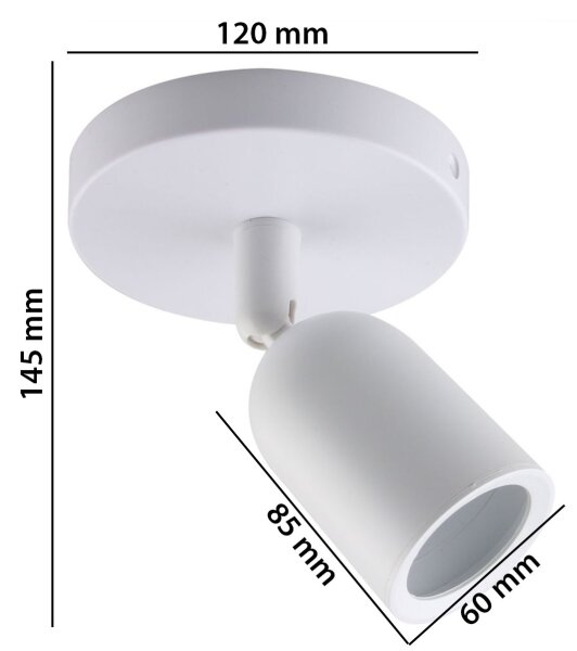 Bodové svietidlo SOLIS 1xGU10/6W/230V biela