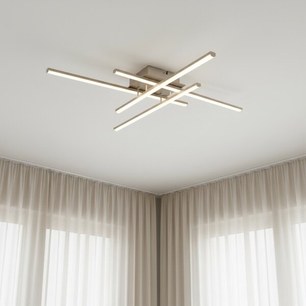 Brilagi - LED stropné svietidlo STRIPES LED/37W/230V strieborné