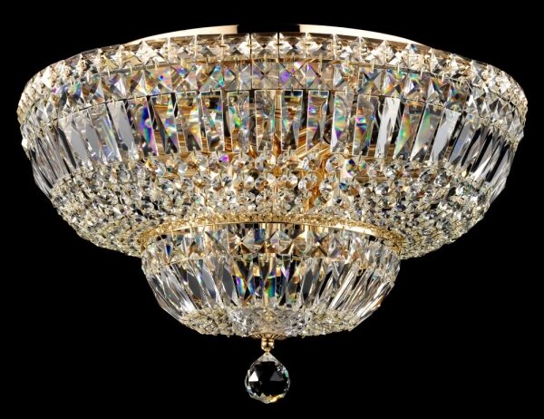 Maytoni DIA100-CL-12-G - Stropné svietidlo BASFOR 12xE14/60W/230V zlatá