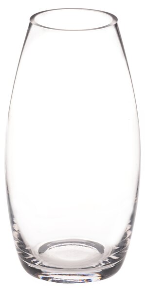 Váza sklenená oblá číra 24 cm