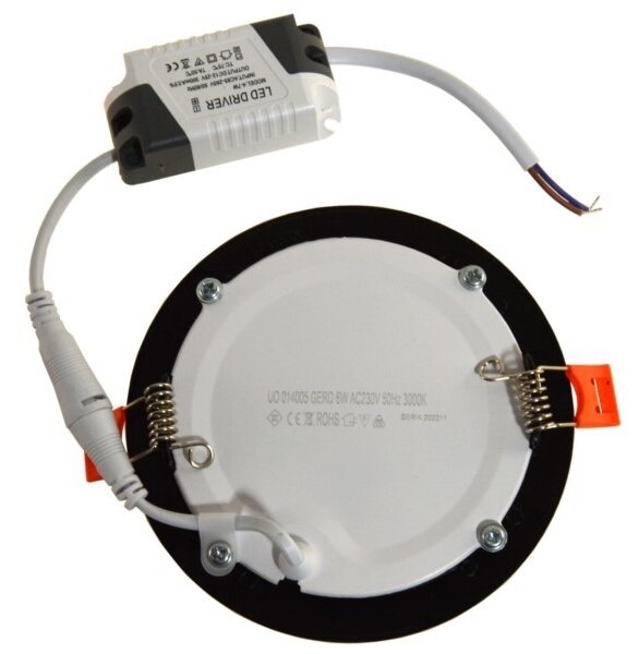 LED Podhľadové svietidlo GERD LED/6W/230V 3000K čierna