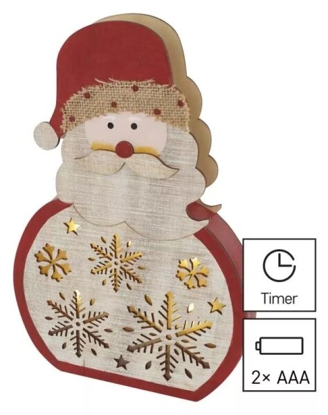LED Vianočná dekorácia LED/2xAAA Santa