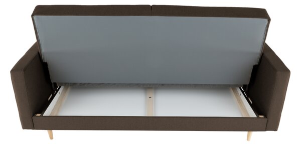 KONDELA Celočalunený 3-sed, látka čokoládová, AMEDIA