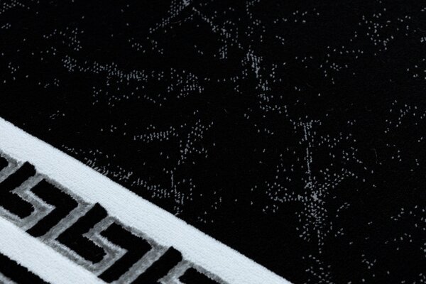 Dywany Łuszczów , Kusový koberec Gloss 2813 87 greek black/grey, 280x370, čiernobiela, chodba / predsieň