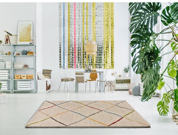 Biely koberec Universal Kasbah White, 160 × 230 cm