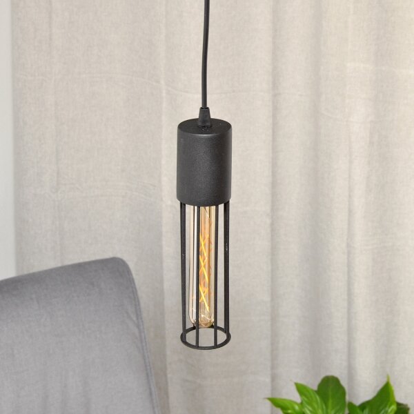 Luster na lanku MELODY 1xE27/15W/230V čierna