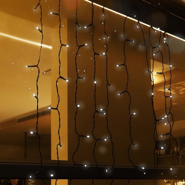 Aigostar - LED solárny svetelný reťazec 100xLED/8 režimov 4x1m IP65 studená biela