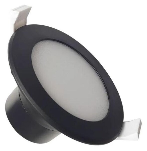 LED Kúpeľňové podhľadové svietidlo LED/7W/230V 4000K čierna IP44