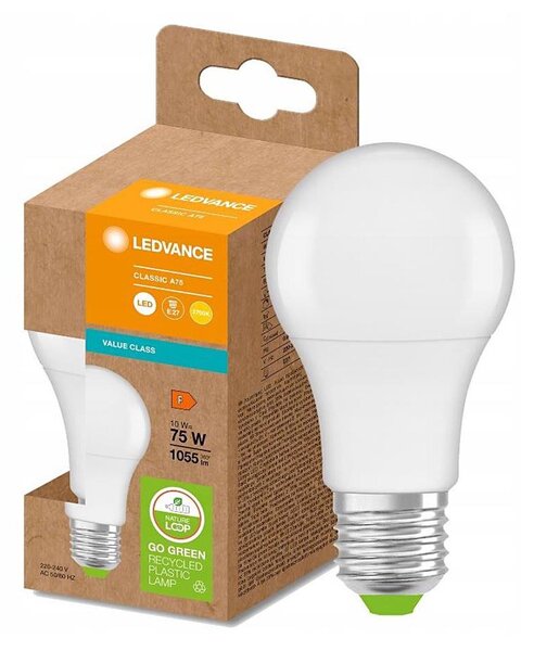 LED Žiarovka z recyklovaného plastu E27/10W/230V 2700K - Ledvance