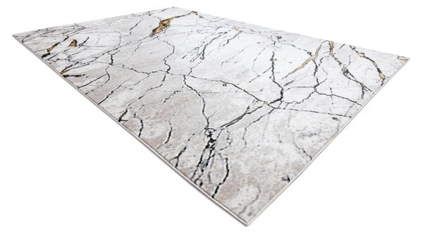 Dywany Łuszczów , Kusový koberec Gloss 529A 53 3D mramor ivory/beige, 80x150, béžová, kancelária