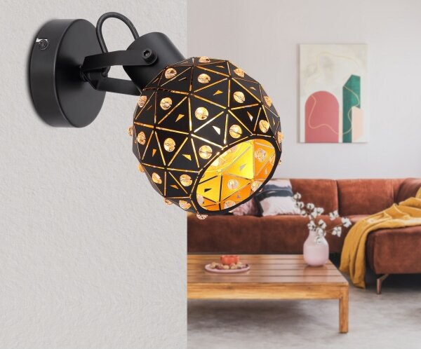 Globo 54029-1 - Nástenné bodové svietidlo JODIE 1xE27/40W/230V