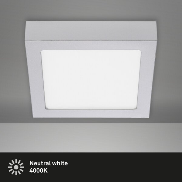 Briloner 7123-414 - LED Stropné svietidlo FIRE LED/12W/230V strieborná