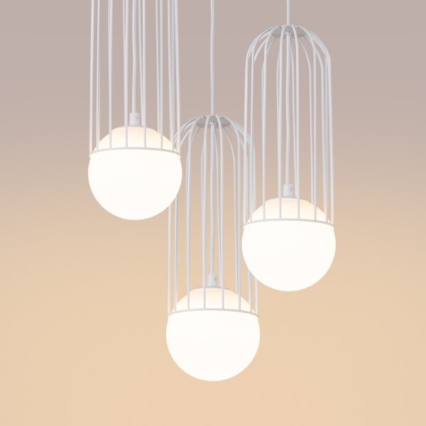 Sollux SL.1335 - Luster na lanku BRINA 3xG9/8W/230V biela