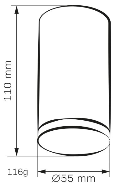 Kúpeľňové bodové svietidlo TURYN 1xGU10/10W/230V IP44 biela
