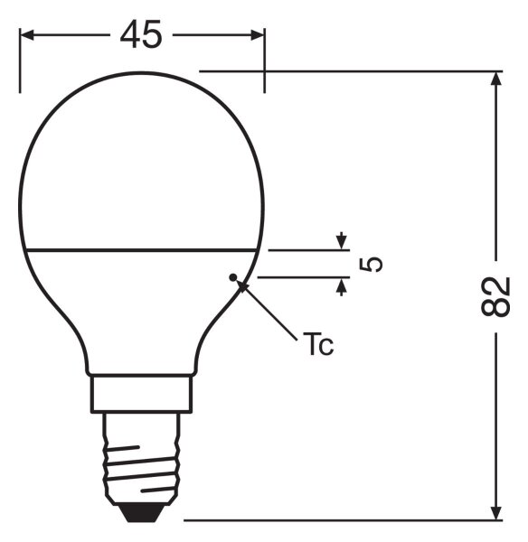 SADA 3x LED Žiarovka P45 E14/4,9W/230V 3000K - Osram