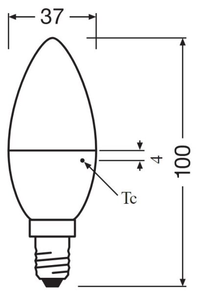 SADA 2x LED Žiarovka B35 E14/4,9W/230V 3000K - Osram