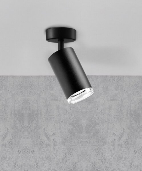 Kúpeľňové bodové svietidlo TURYN 1xGU10/10W/230V IP44 čierna