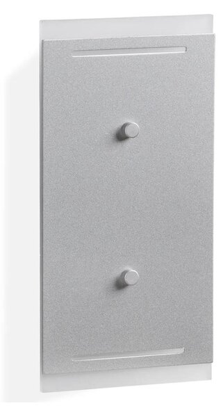 Telefunken 307704TF - LED Vonkajšie nástenné svietidlo 2xLED/3W/230V IP44 strieborná