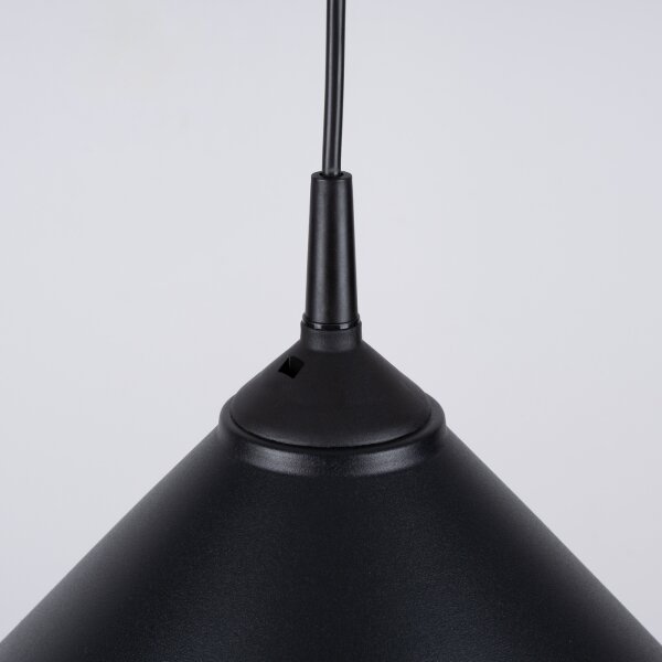 Sollux SL.1326 - Luster na lanku ZUMA 1xE27/15W/230V pr. 30 cm čierna