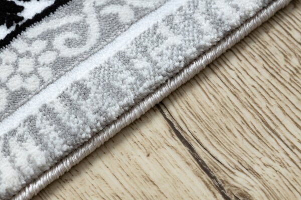 Dywany Łuszczów , AKCIA: 80x150 cm Kusový koberec Gloss 8490 52 Ornament ivory/grey, šedá, chodba / predsieň