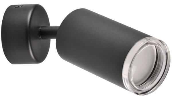 Kúpeľňové bodové svietidlo TURYN 1xGU10/10W/230V IP44 čierna