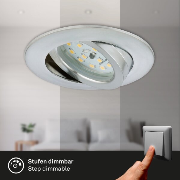 Briloner 7296-019 - LED Kúpeľňové podhľadové svietidlo LED/6,5W/230V IP23