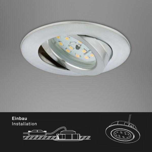 Briloner 7296-019 - LED Kúpeľňové podhľadové svietidlo LED/6,5W/230V IP23