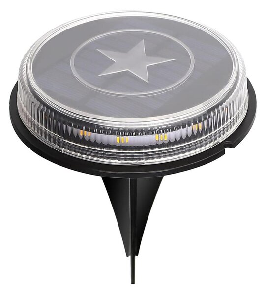 Aigostar - LED Solárna lampa LED/0,6W/5,5V 24,5 cm 3200K IP66 čierna
