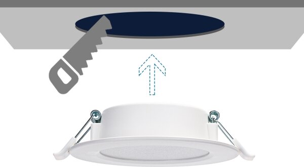 Aigostar - LED Podhľadové svietidlo LED/4W/230V 4000K pr. 9,8 cm biela