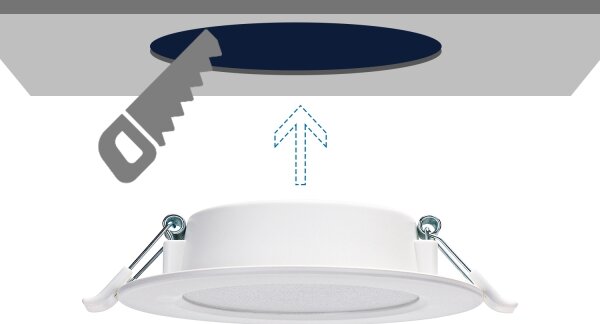 Aigostar - LED Podhľadové svietidlo LED/6W/230V 3000K pr. 11,8 cm biela