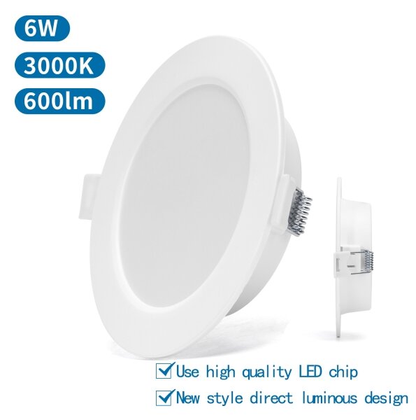 Aigostar - LED Podhľadové svietidlo LED/6W/230V 3000K pr. 11,8 cm biela