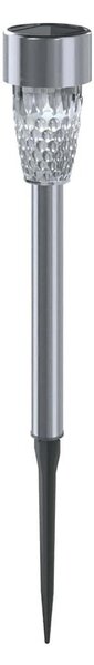 Aigostar - LED Solárna lampa LED/0,006W/1,2V 29,7 cm chróm 6500K IP44