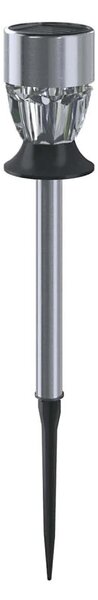 Aigostar - LED RGB Solárna lampa LED/0,006W/1,2V 35,5 cm chróm IP44