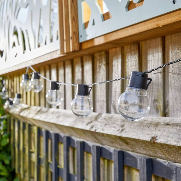 SMART GARDEN LED solárne svetelné reťaze GloBulb, 40 žiaroviek, IP44, Jasné / priehľadné, Plast, Solárne svietidlá