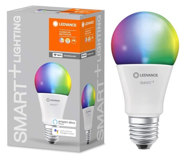 LED RGBW Stmievateľná žiarovka SMART+ E27/9W/230V 2700K-6500K Wi-Fi - Ledvance