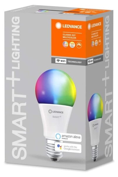 LED RGBW Stmievateľná žiarovka SMART+ E27/9W/230V 2700K-6500K Wi-Fi - Ledvance