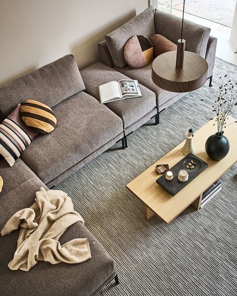 MUZZA Modulový otoman lupoco 50 cm taupe