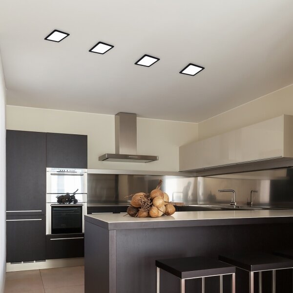 Rabalux 71229 - LED Podhľadové svietidlo SHAUN LED/6W/230V 12x12 cm čierna