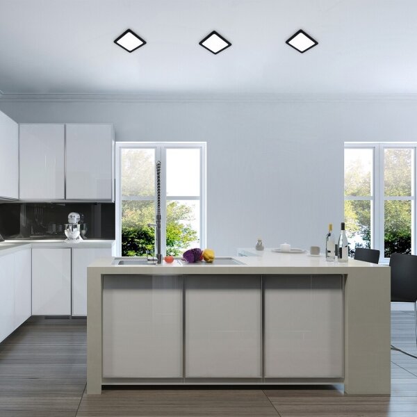 Rabalux 71228 - LED Podhľadové svietidlo SHAUN LED/3W/230V 9x9 cm čierna