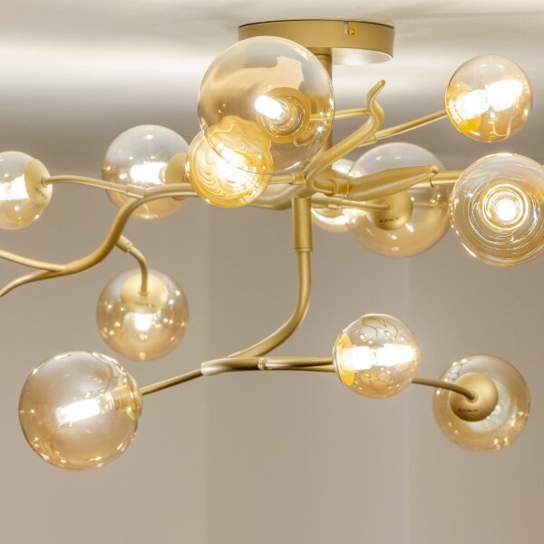 Brilagi - LED Prisadený luster MISTEL 15xG9/3W/230V zlatá