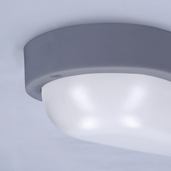 Solight WO744-G- LED Vonkajšie nást. svietidlo LED/13W/230V 4000K IP54 šedá oválny