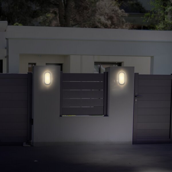 Solight WO749-G- LED Vonkajšie nást. svietidlo LED/20W/230V 4000K IP54 šedá oválny