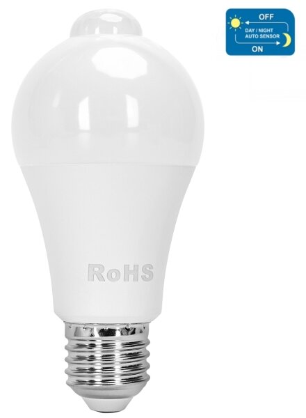 LED Žiarovka so senzorom pohybu a súmraku A60 E27/12W/230V 3000K - Aigostar