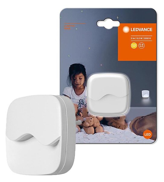 Ledvance - LED Nočné svietidlo do zásuvky so senzorom LUNETTA LED/0,5W/230V