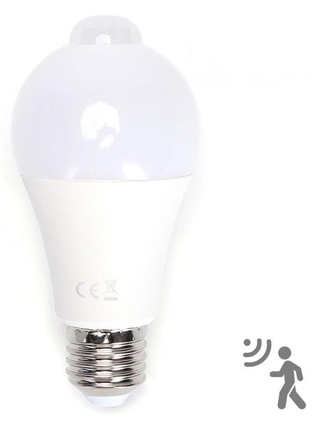 LED Žiarovka so senzorom pohybu a súmraku A60 E27/12W/230V 6500K - Aigostar