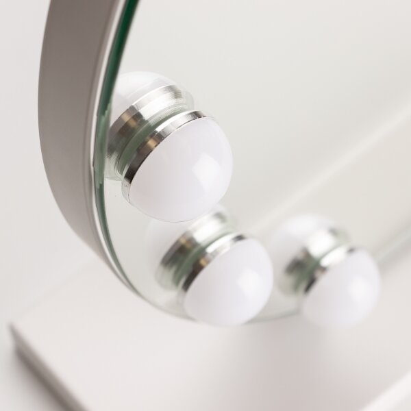 Brilagi - LED stmievateľné make-up zrkadlo HOLLYWOOD LED/12W/230V 3000-6500K